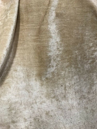 Designer Upholstery Antiqued Velvet Fabric - Antique Beige-  By The Yard - Fancy Styles Fabric Pierre Frey Lee Jofa Brunschwig & Fils