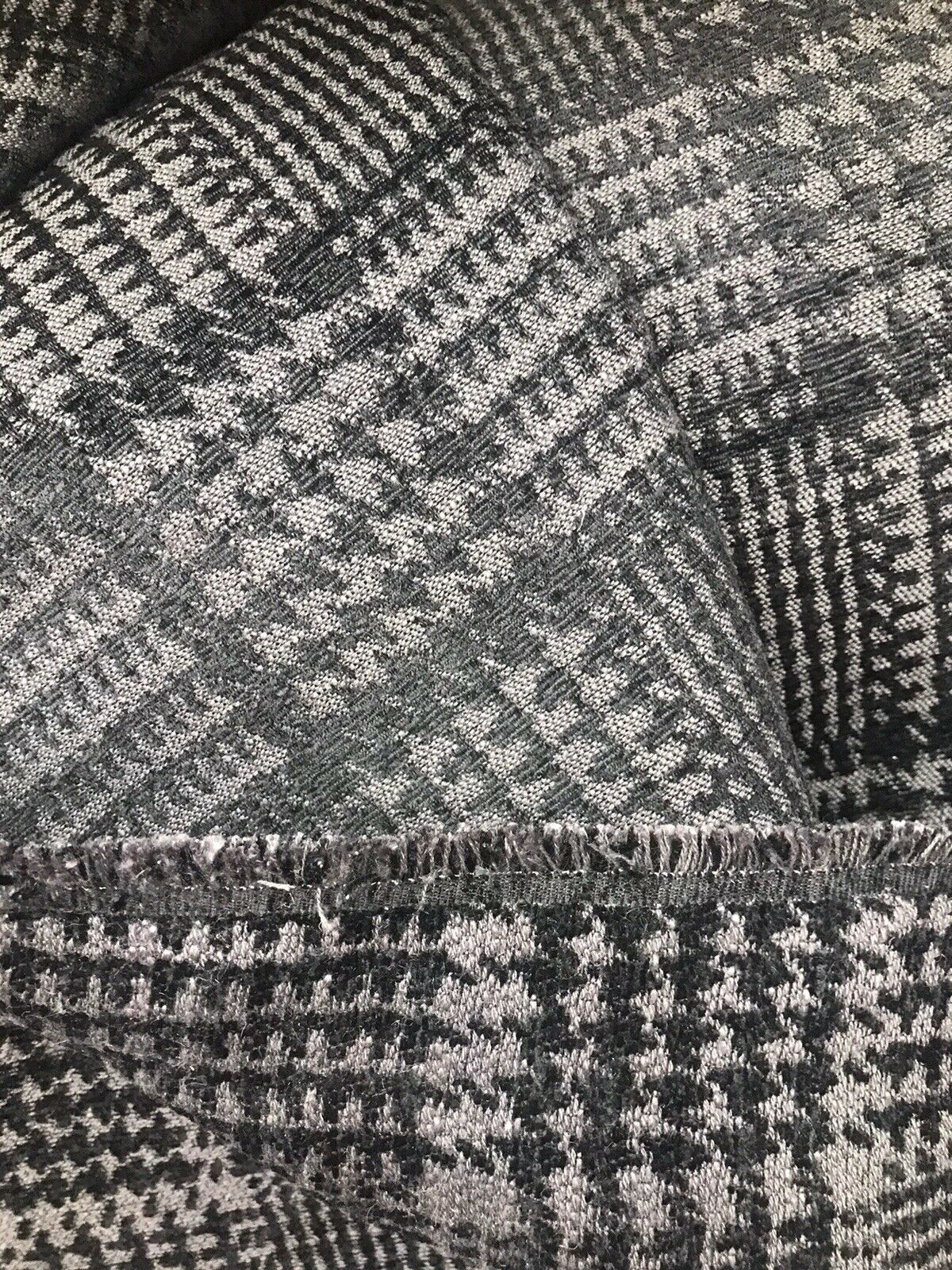 Designer Upholstery Heavyweight Tweed Fabric- Plaid Tartan BTY - Fancy Styles Fabric Pierre Frey Lee Jofa Brunschwig & Fils