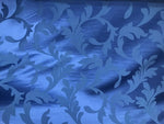 NEW Designer Satin Upholstery & Drapery Fabric- Damask Floral Vibrant Blue - Fancy Styles Fabric Pierre Frey Lee Jofa Brunschwig & Fils