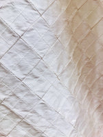 Designer 100% Silk Taffeta Quilted Drapery Fabric- Ivory- Sold By The Yard - Fancy Styles Fabric Pierre Frey Lee Jofa