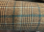 SALE! Close-Out Designer Wool Brown Plaid Woven Fabric- 60” Wide - Fancy Styles Fabric Boutique