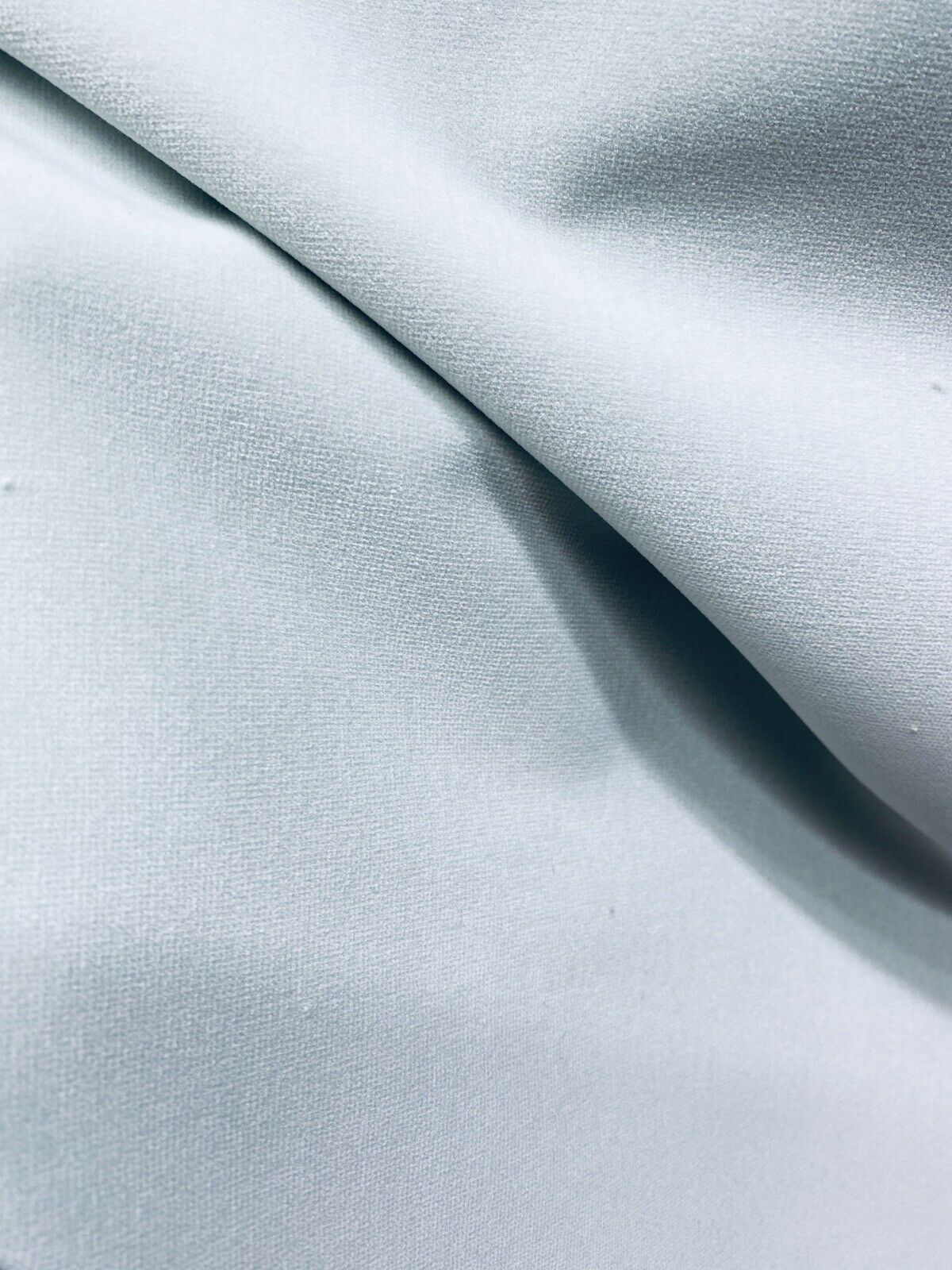 NEW! Prince Oliver- Designer 100% Cotton -Made In Belgium- Upholstery Velvet Fabric - Ice Blue - Fancy Styles Fabric Pierre Frey Lee Jofa Brunschwig & Fils