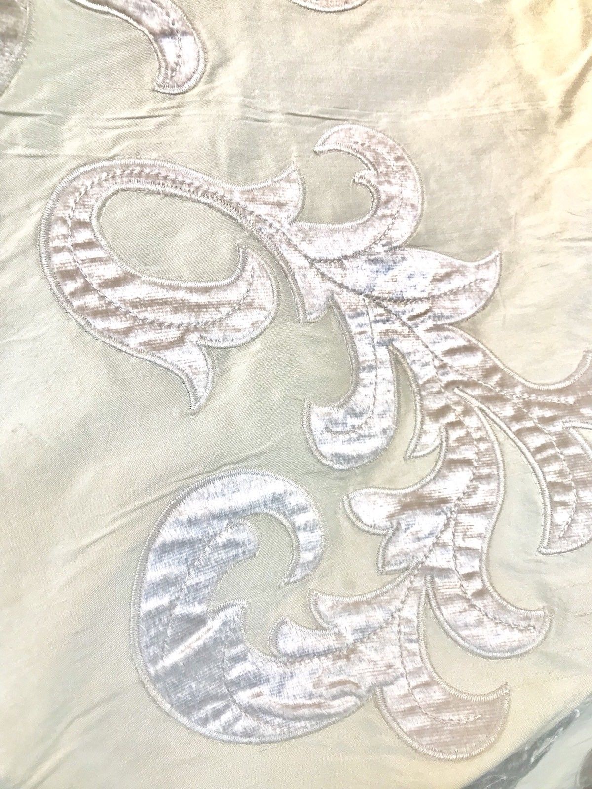 Novelty Made In Belgium Cut Out Velvet On 100% Silk Taffeta Fabric- Pink - Fancy Styles Fabric Pierre Frey Lee Jofa Brunschwig & Fils