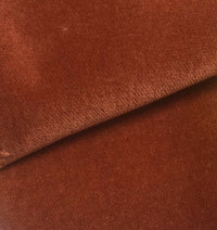 NEW Designer Soft Velvet Upholstery Fabric - Cinnamon Brown- By The Yard - Fancy Styles Fabric Pierre Frey Lee Jofa Brunschwig & Fils