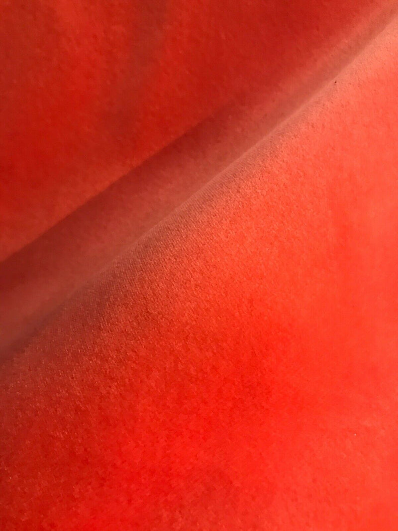 NEW Belgium Velvet Upholstery Fabric - Soft Orange Coral- By The Yard - Fancy Styles Fabric Pierre Frey Lee Jofa Brunschwig & Fils