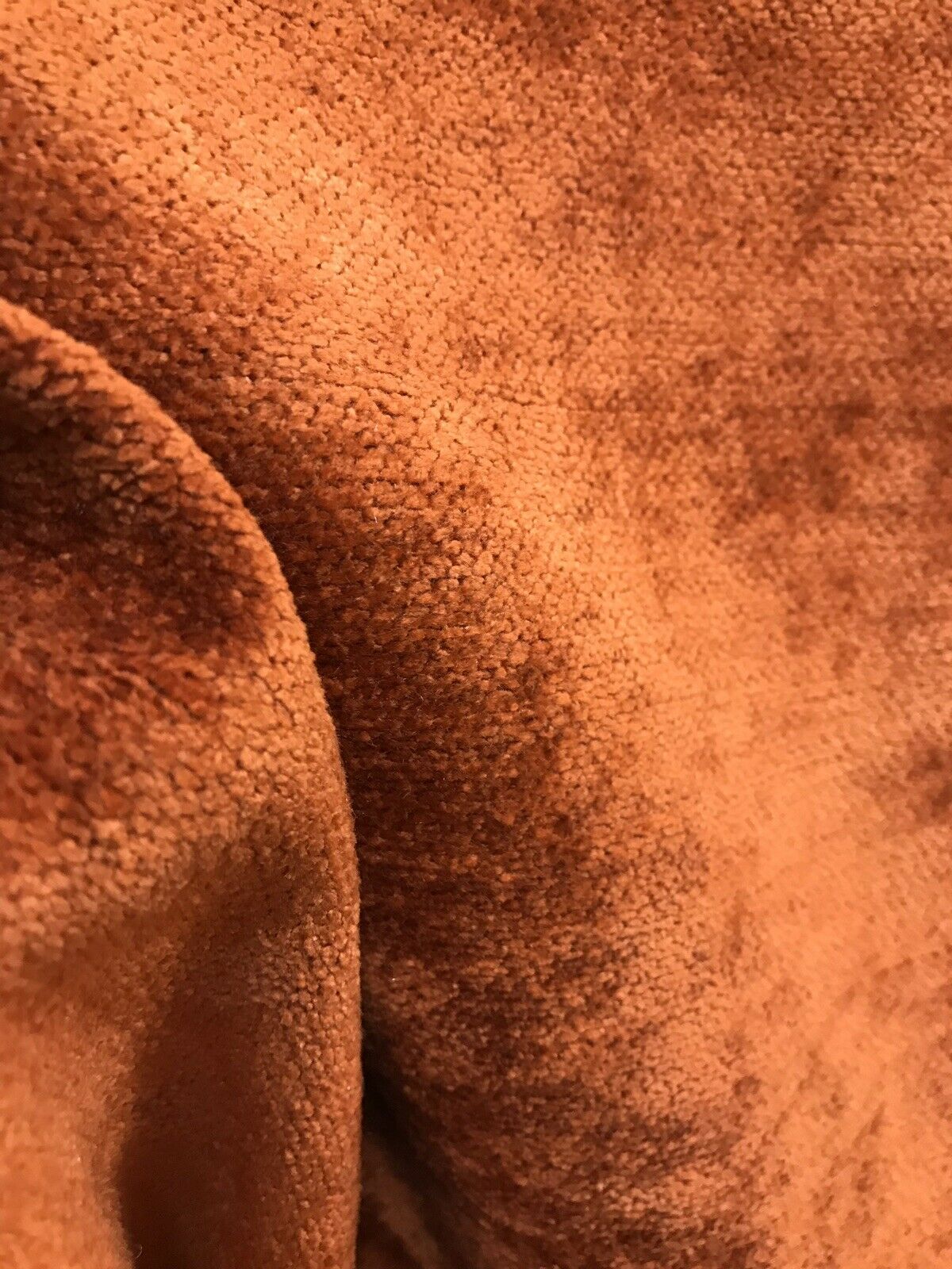 NEW Designer Burnt Orange Chenille Velvet Upholstery Fabric- BTY - Fancy Styles Fabric Pierre Frey Lee Jofa Brunschwig & Fils