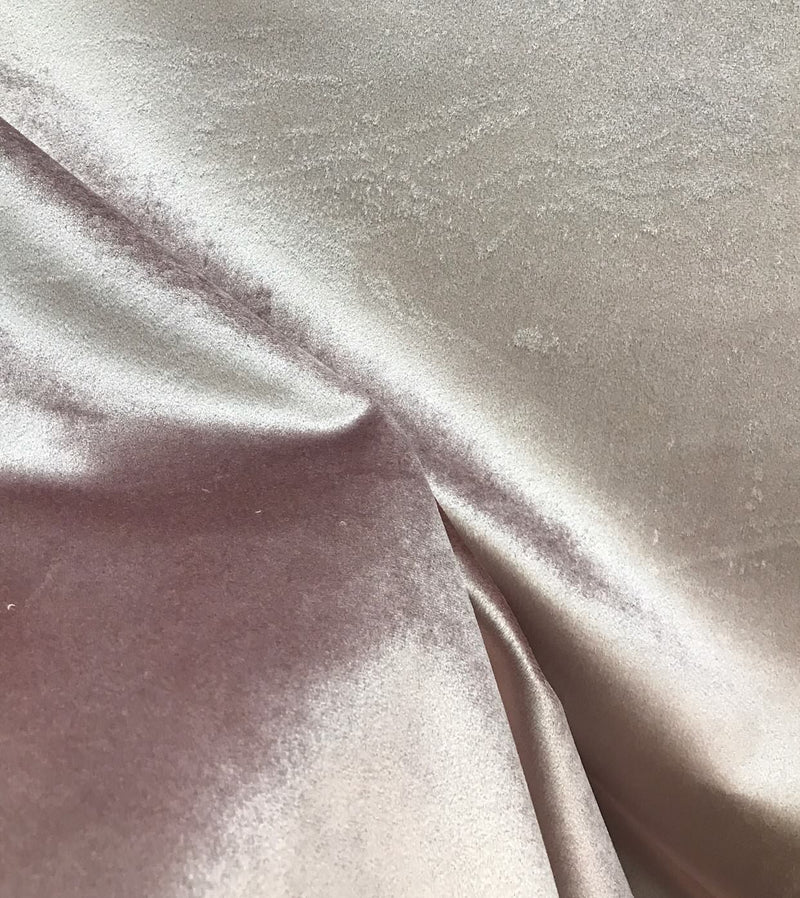 Designer Drapery Velvet Fabric - Light Pink Lavender- Decorating - Fancy Styles Fabric Pierre Frey Lee Jofa