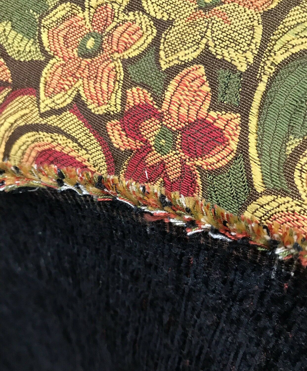 NEW Designer Floral Brocade Damask Upholstery Fabric- Made In Belgium- Brown - Fancy Styles Fabric Pierre Frey Lee Jofa Brunschwig & Fils