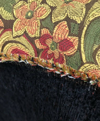 NEW Designer Floral Brocade Damask Upholstery Fabric- Made In Belgium- Brown - Fancy Styles Fabric Pierre Frey Lee Jofa Brunschwig & Fils