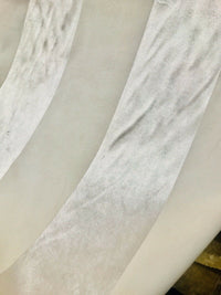 NEW Lady Gabriella Designer Velvet Striped Drapery & Upholstery Fabric - Ivory BTY - Fancy Styles Fabric Pierre Frey Lee Jofa Brunschwig & Fils