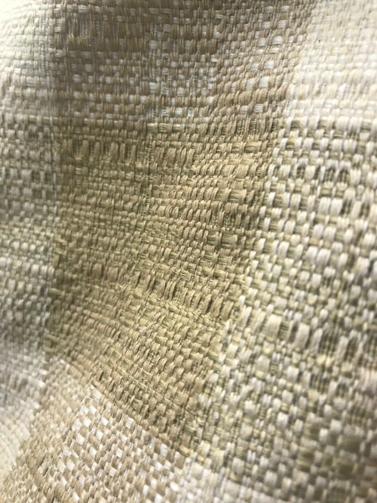 NEW! Designer 100% Raw Silk Gingham Check Decorating Fabric -Camel Brown - Fancy Styles Fabric Pierre Frey Lee Jofa Brunschwig & Fils