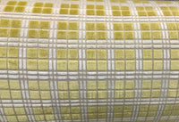 NEW Novelty Upholstery High Pile Burnout Velvet Fabric Yellow Tartan - Fancy Styles Fabric Pierre Frey Lee Jofa Brunschwig & Fils