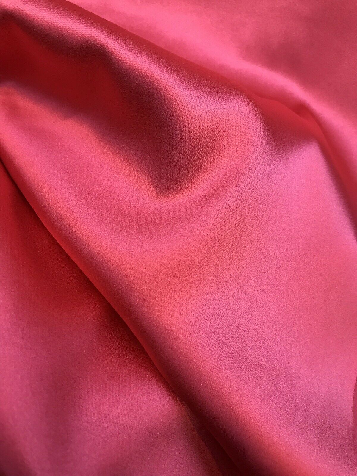 NEW Designer 100% Silk Charmeuse Fabric - Fuchsia Hot Pink- Sold by yard - Fancy Styles Fabric Pierre Frey Lee Jofa Brunschwig & Fils