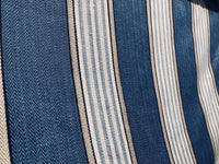 NEW Cotton French Stripes Upholstery Fabric - Heavyweight - Blue - Fancy Styles Fabric Pierre Frey Lee Jofa Brunschwig & Fils
