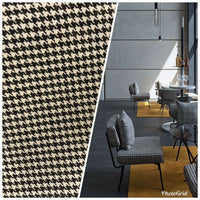 Designer Upholstery Gingham Houndstooth Tweed Fabric- 56” Wide -BTY - Fancy Styles Fabric Pierre Frey Lee Jofa Brunschwig & Fils