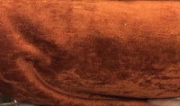 Designer Antique Inspired Chenille Velvet Fabric - Rust Brown Orange Upholstery - Fancy Styles Fabric Pierre Frey Lee Jofa
