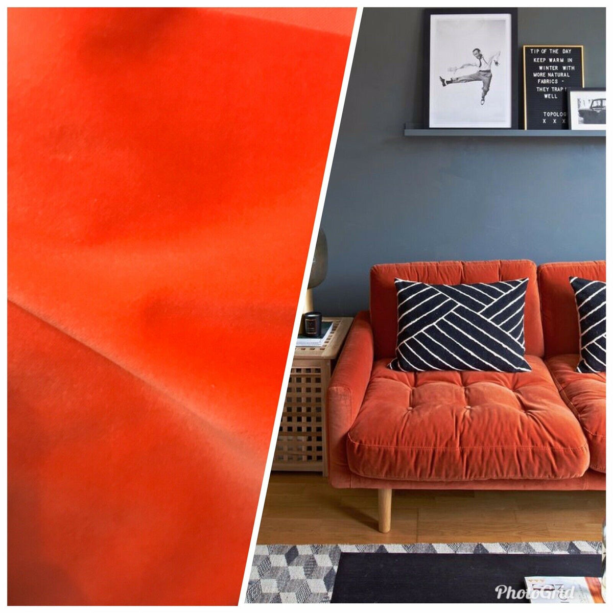 NEW Belgium Velvet Upholstery Fabric - Soft Orange Coral- By The Yard - Fancy Styles Fabric Pierre Frey Lee Jofa Brunschwig & Fils
