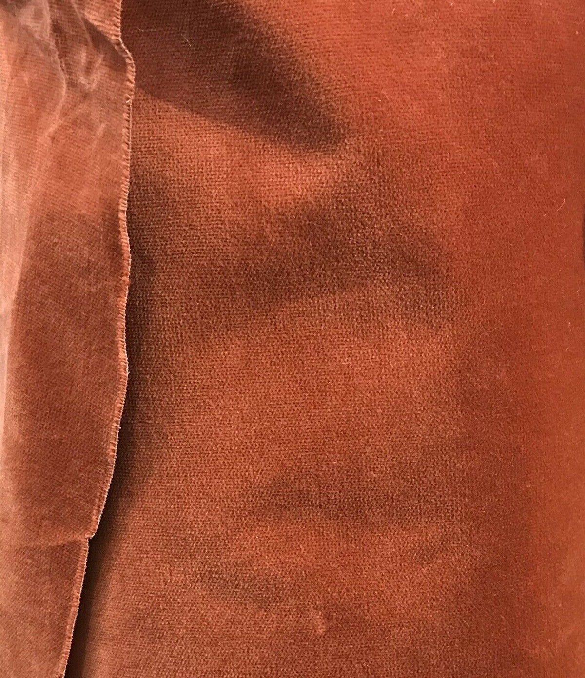 NEW Designer Burnt Brown Orange Velvet Upholstery Fabric- By The Yard - Fancy Styles Fabric Pierre Frey Lee Jofa Brunschwig & Fils