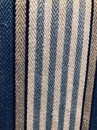 NEW Cotton French Stripes Upholstery Fabric - Heavyweight - Blue - Fancy Styles Fabric Pierre Frey Lee Jofa Brunschwig & Fils