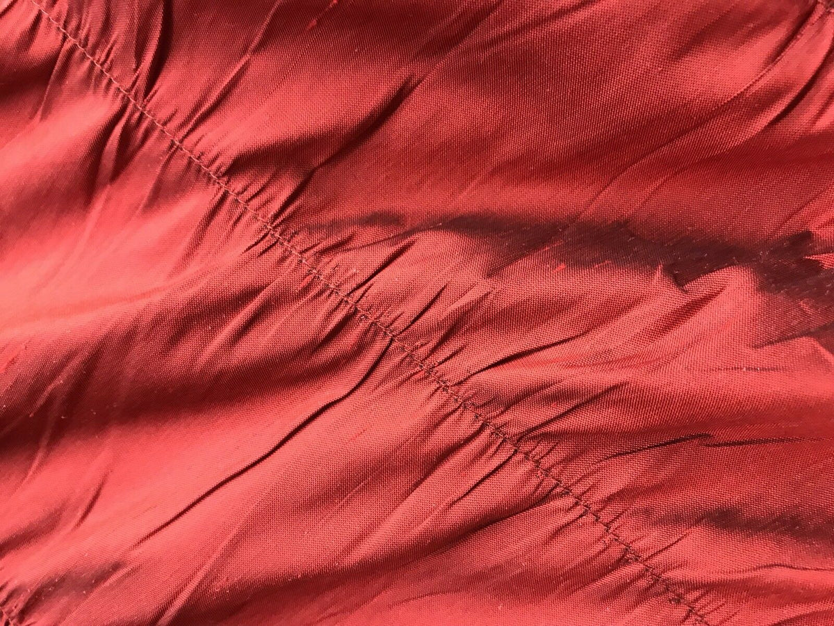 NEW! Lady Vivian 100% Silk Taffeta Ruched And Gathered Drapery Fabric - By The Yard -Red - Fancy Styles Fabric Pierre Frey Lee Jofa Brunschwig & Fils
