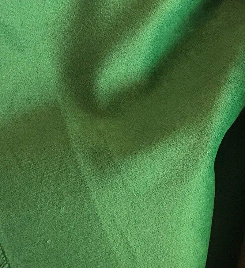 Designer Velvet Upholstery & Drapery Fabric -Kermit Green- By The Yard - Fancy Styles Fabric Pierre Frey Lee Jofa Brunschwig & Fils
