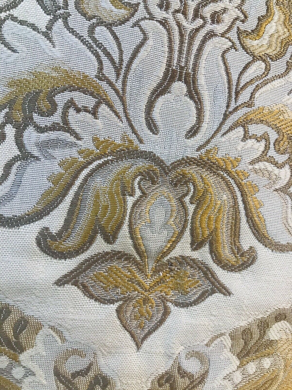 NEW! Sir Drew Brocade Damask French Upholstery Fabric- Camel, Cream, Taupe - Fancy Styles Fabric Pierre Frey Lee Jofa Brunschwig & Fils