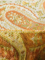 NEW Countess Asteria Designer Brocade Paisley Heavy Weight Upholstery Fabric- Orange - Fancy Styles Fabric Pierre Frey Lee Jofa Brunschwig & Fils