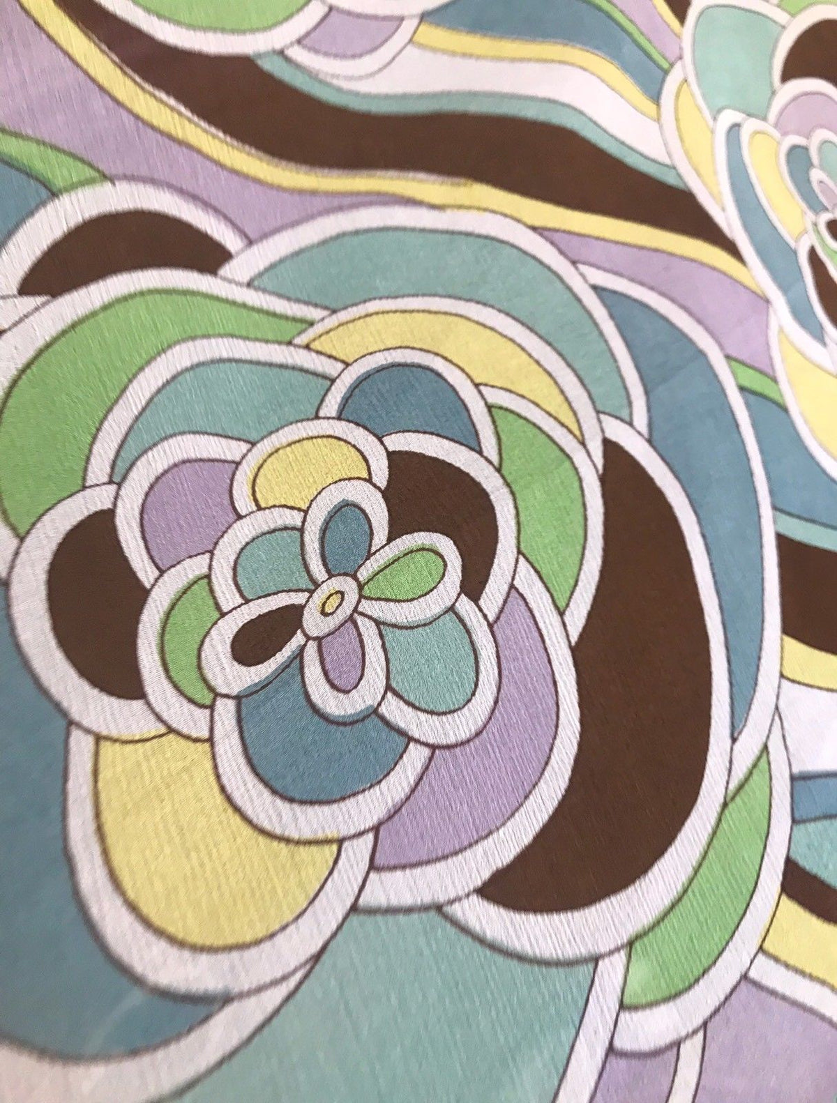 NEW! Designer 100% Silk Crinkle Chiffon Pucci Inspired Fabric By The Yard - Fancy Styles Fabric Pierre Frey Lee Jofa Brunschwig & Fils