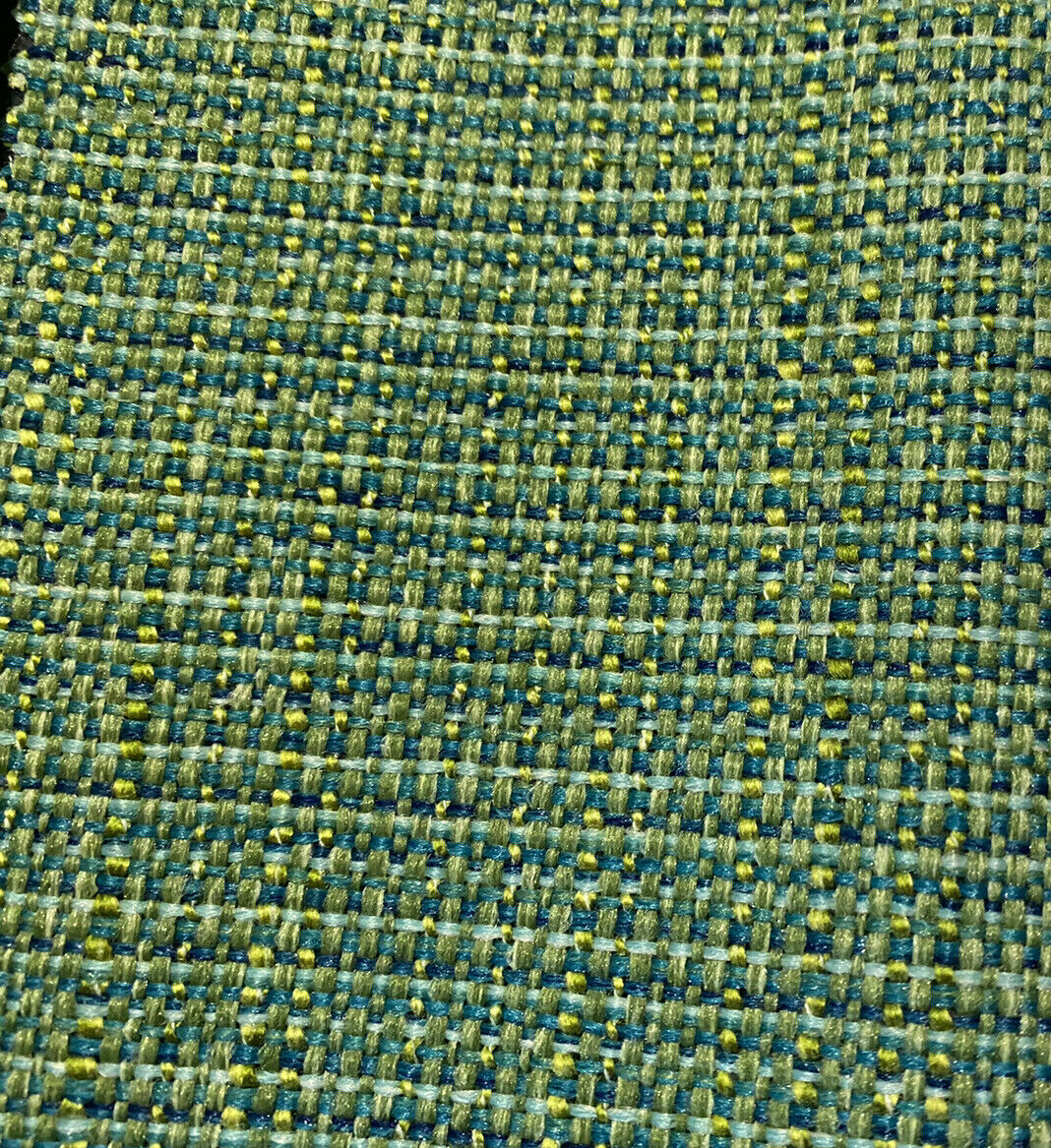 NEW Two-Tone Upholstery Tweed Texture Nubby Fabric -Green & Dark Green - Fancy Styles Fabric Pierre Frey Lee Jofa Brunschwig & Fils