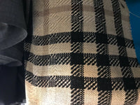 Designer Imported Italian Wool Plaid Tartan Woven Brown Fabric by the yard - Fancy Styles Fabric Pierre Frey Lee Jofa Brunschwig & Fils
