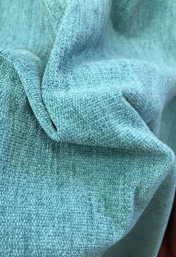 SALE! Designer Lightweight Chenille Fabric - Turquoise- Double Sided - Fancy Styles Fabric Pierre Frey Lee Jofa Brunschwig & Fils