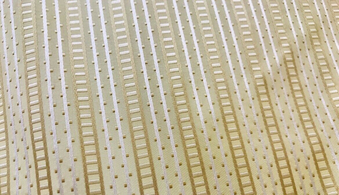 NEW! Lady Rebecca Designer 100% Silk Taffeta Striped Fabric - Yellow Gold LLSAY0001 - Fancy Styles Fabric Pierre Frey Lee Jofa Brunschwig & Fils