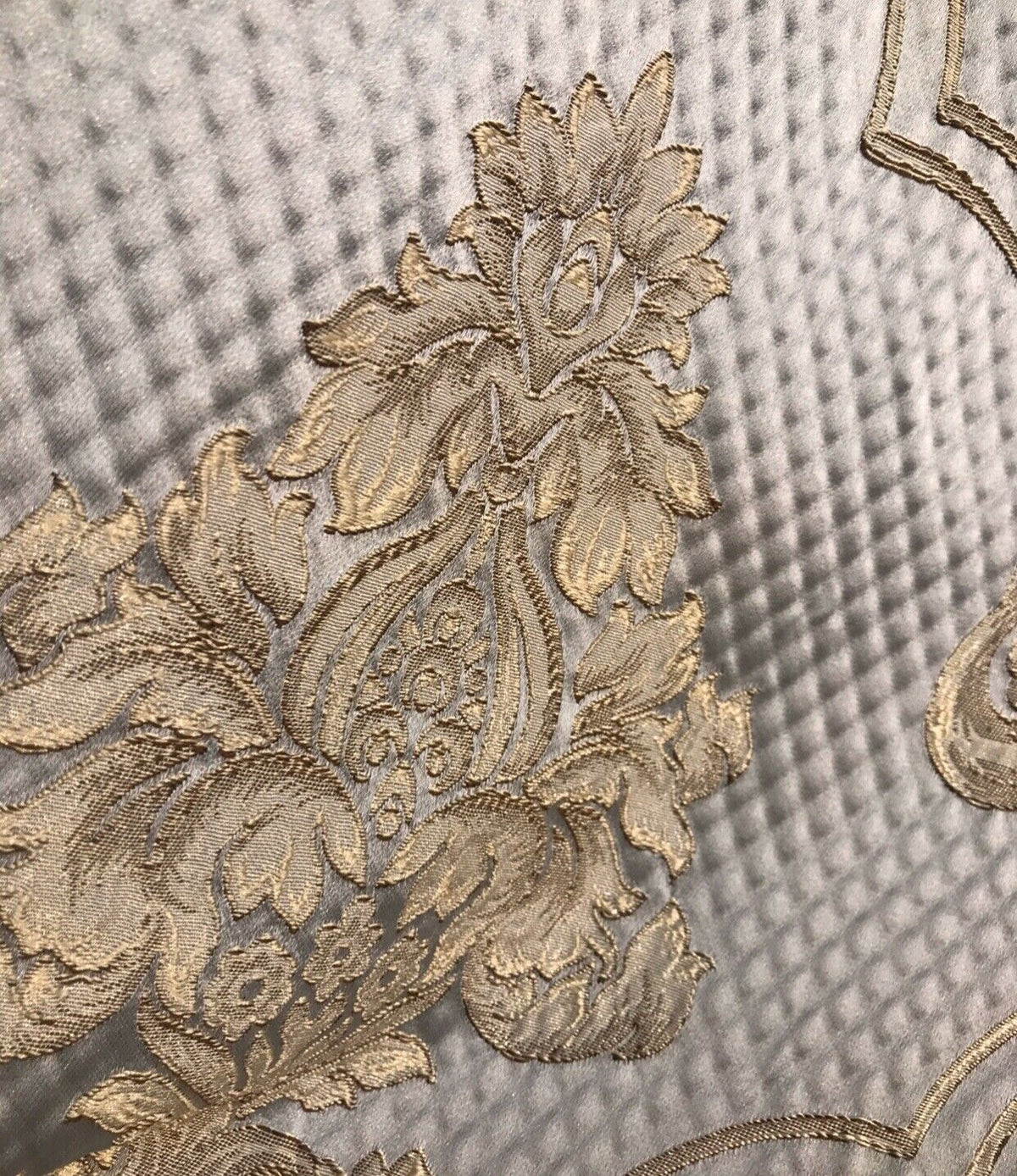 NEW Princess Clara Designer Satin Damask Upholstery Drapery Fabric - Ivory BTY - Fancy Styles Fabric Pierre Frey Lee Jofa Brunschwig & Fils