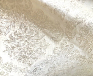NEW Duke Albert Double Sided Burnout Chenille Velvet Fabric- Pearl-Upholstery Damask Brocade - Fancy Styles Fabric Pierre Frey Lee Jofa Brunschwig & Fils
