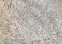 SALE! Designer Velvet Chenille Burnout Fabric - Antique Pink And Aqua - Fancy Styles Fabric Pierre Frey Lee Jofa Brunschwig & Fils