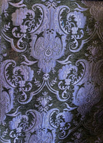 NEW Lady Emile Designer Damask Burnout Chenille Velvet Fabric - Purple & Dark Gray BTY - Fancy Styles Fabric Pierre Frey Lee Jofa Brunschwig & Fils