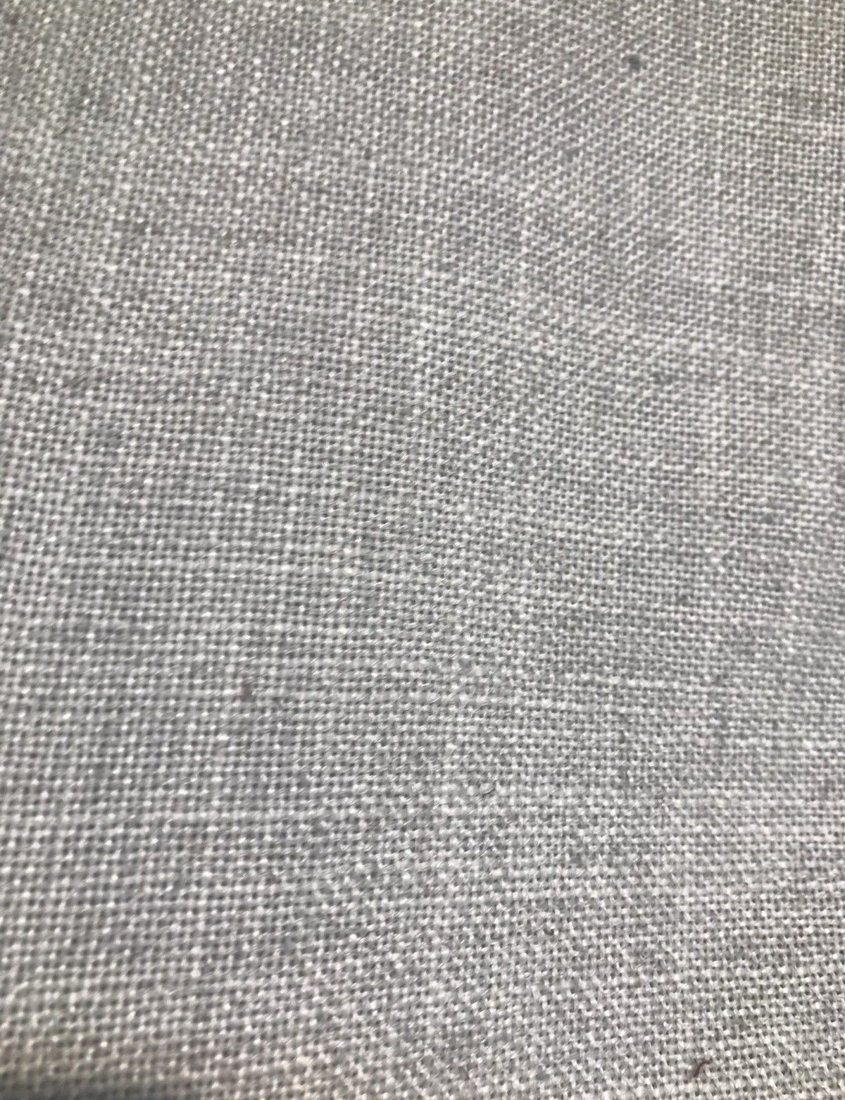 NEW! Upholstery Weight Linen Woven Fabric - Stone Gray Melange - Fancy Styles Fabric Boutique