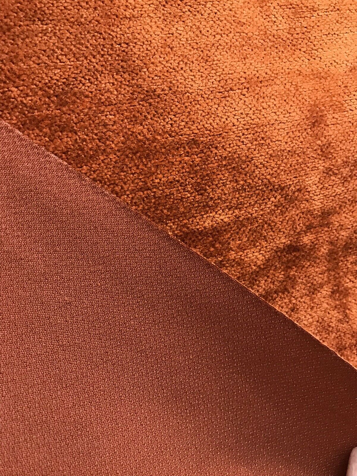 NEW Designer Burnt Orange Chenille Velvet Upholstery Fabric- BTY - Fancy Styles Fabric Pierre Frey Lee Jofa Brunschwig & Fils