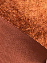 NEW Designer Burnt Orange Chenille Velvet Upholstery Fabric- BTY - Fancy Styles Fabric Pierre Frey Lee Jofa Brunschwig & Fils