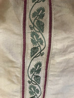 SALE! Designer 100% Silk Taffeta Interior Design Fabric - Embroidery Beige - Fancy Styles Fabric Pierre Frey Lee Jofa Brunschwig & Fils