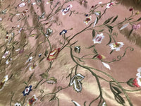 Designer 100% Silk Taffeta Interior Design Fabric - Rose Gold Iridescent - Fancy Styles Fabric Pierre Frey Lee Jofa Brunschwig & Fils