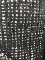 NEW Designer Upholstery Nubby Tweed Chenille Gingham Fabric- Black White - Fancy Styles Fabric Pierre Frey Lee Jofa Brunschwig & Fils