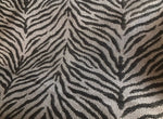 NEW! Queen Claudia Designer Upholstery Heavyweight Burnout Zebra Chenille Fabric- Dark Gray BTY - Fancy Styles Fabric Pierre Frey Lee Jofa Brunschwig & Fils