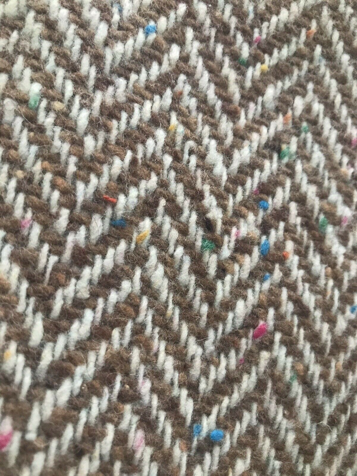 Lady Paige Novelty Designer Wool Oversized Herringbone Chevron Pattern Tweed Fabric - Camel - Fancy Styles Fabric Pierre Frey Lee Jofa Brunschwig & Fils