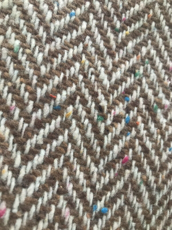 Lady Paige Novelty Designer Wool Oversized Herringbone Chevron Pattern Tweed Fabric - Camel - Fancy Styles Fabric Pierre Frey Lee Jofa Brunschwig & Fils