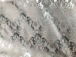 NEW! SALE! Designer Damask Satin Fabric- Antique Green - Upholstery Brocade - Fancy Styles Fabric Boutique