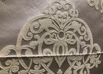 NEW! Sir Nathan Designer Brocade Satin Fabric- Gray Ivory- Upholstery Damask LLPBI0001 - Fancy Styles Fabric Pierre Frey Lee Jofa Brunschwig & Fils