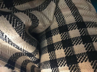 Designer Imported Italian Wool Plaid Tartan Woven Brown Fabric by the yard - Fancy Styles Fabric Pierre Frey Lee Jofa Brunschwig & Fils