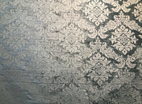 NEW Duke Albert Double Sided Burnout Chenille Velvet Fabric- Gray Upholstery Damask - Fancy Styles Fabric Pierre Frey Lee Jofa Brunschwig & Fils