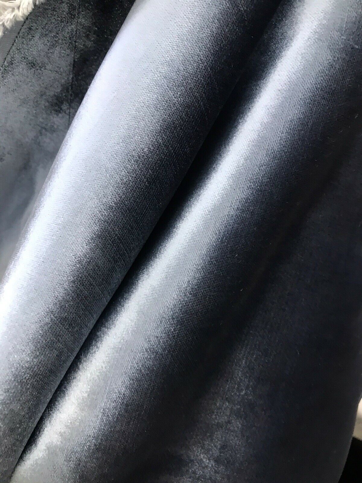 NEW Designer Made In Belgium Upholstery Velvet Fabric- Blue - Fancy Styles Fabric Pierre Frey Lee Jofa Brunschwig & Fils
